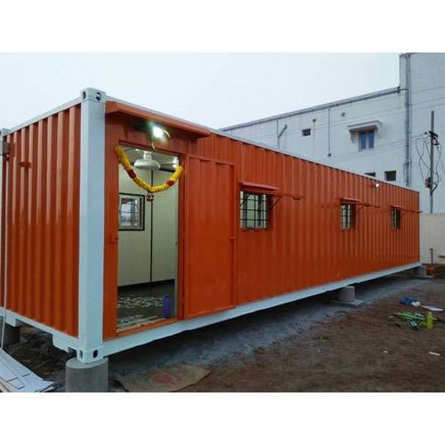 Joined blast resistant modules forming an office block
